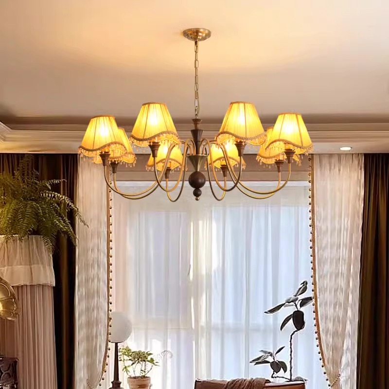 法式中古风复古客厅吊灯