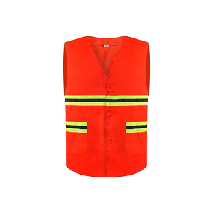 反光背心环卫马甲保洁橘色工作服园林绿化施工马夹物业反光安全服