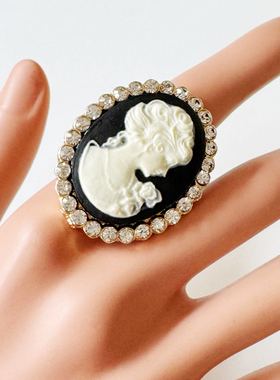[PILLS]治愈大小姐夸张ins复古维多利亚浮雕女人少女宫廷感戒指