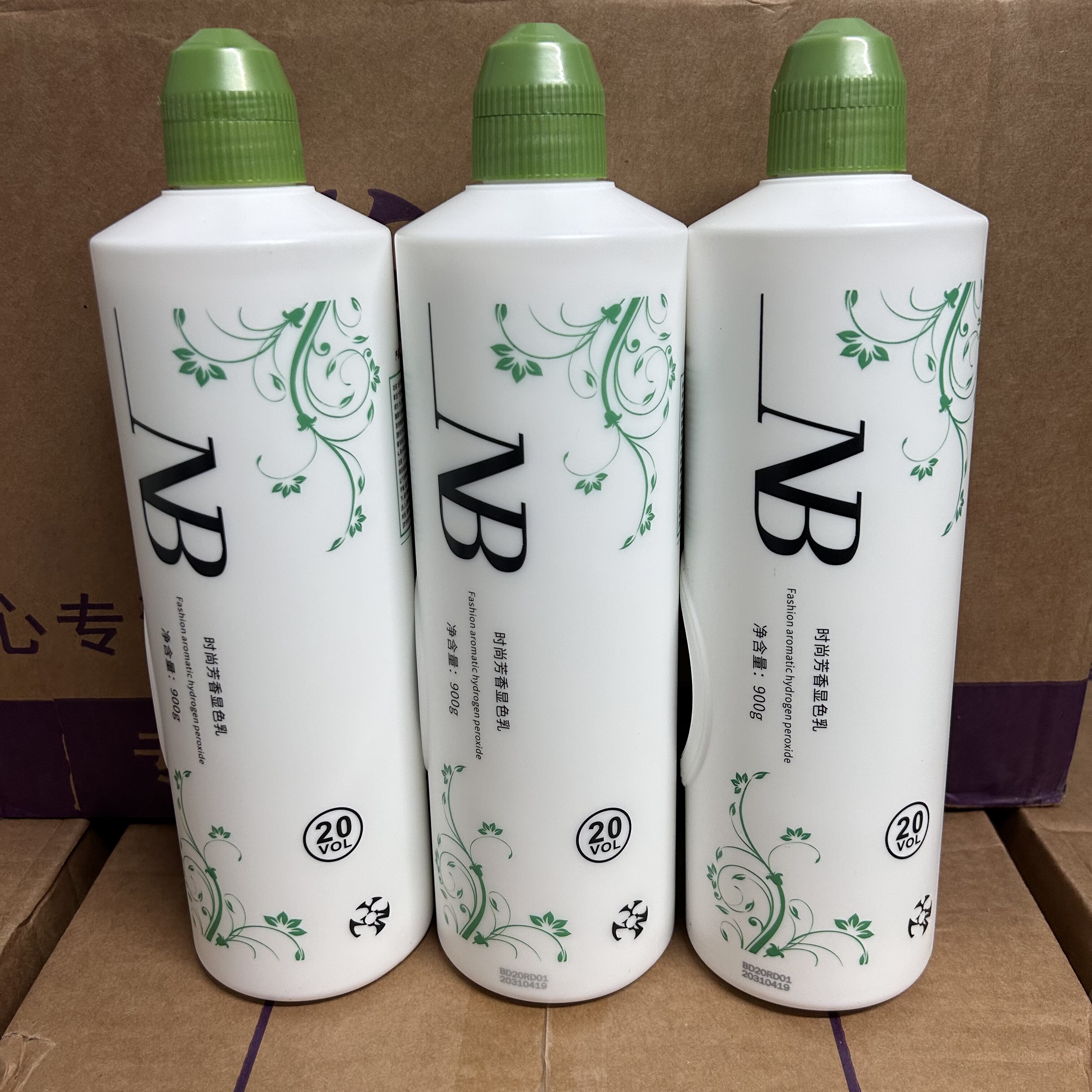 批发怡美姿NB双氧奶理发店发廊专用芳香染发6.9.12度漂粉染色双氧图片