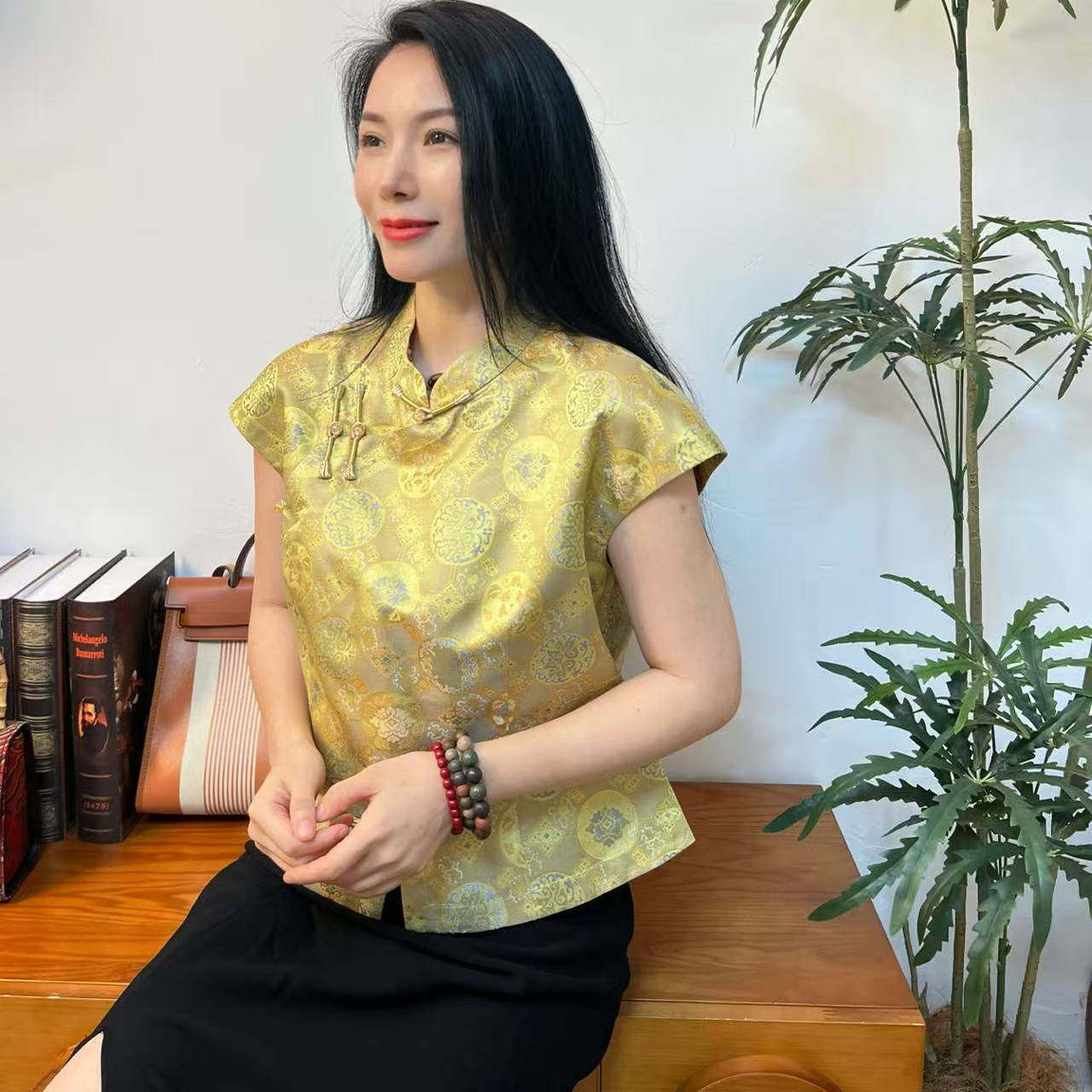 [荃姐精选]凤凰辰中式~外套长裙子J6361