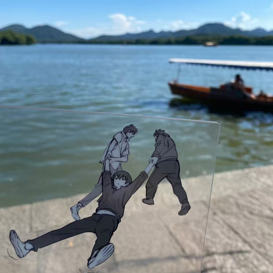 新款盗墓笔记周边铁三角亚克力透卡自制学生拍照打卡送朋友送闺蜜