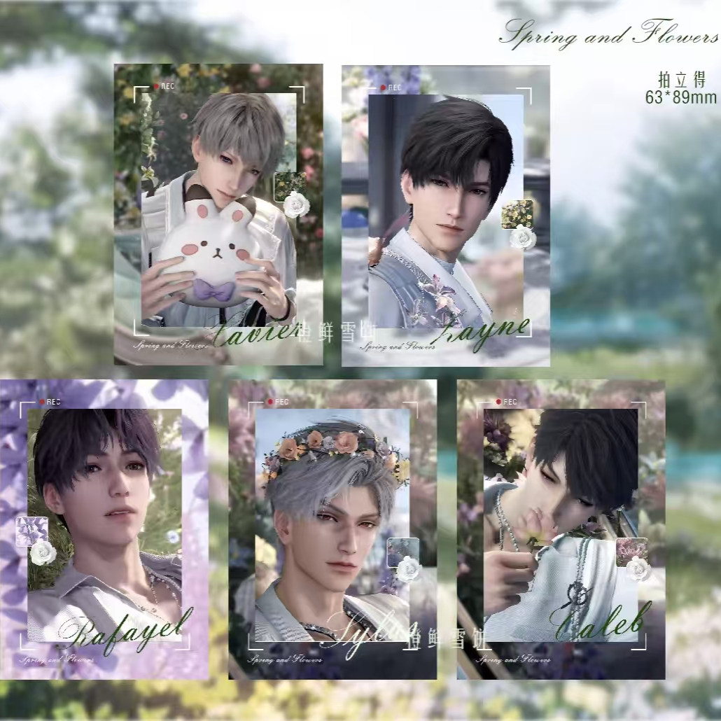 新款恋与深空周边同人自制春天对花所做的事拍立得小卡送朋友礼物