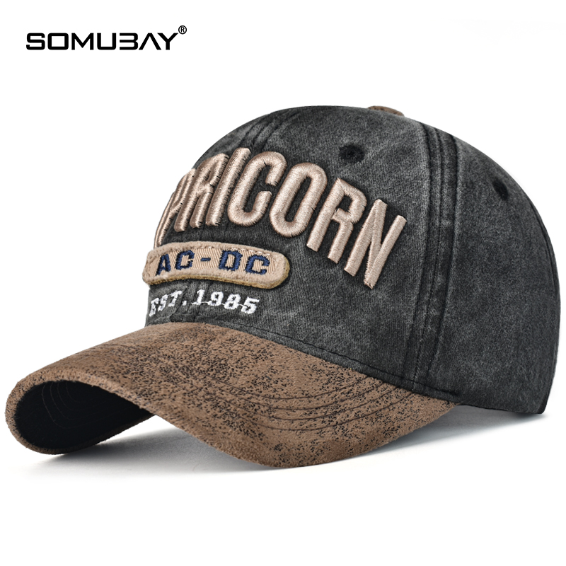 帽子男潮夏款鸭舌帽女时尚潮牌复古做旧字母刺绣棒球帽休闲太阳帽