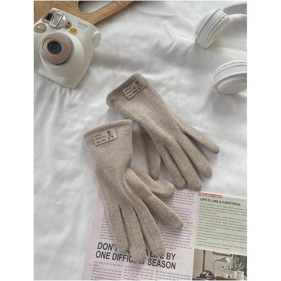 手套女士冬2025新款羊绒加绒厚冬天防寒风保暖开车骑车电动车骑行