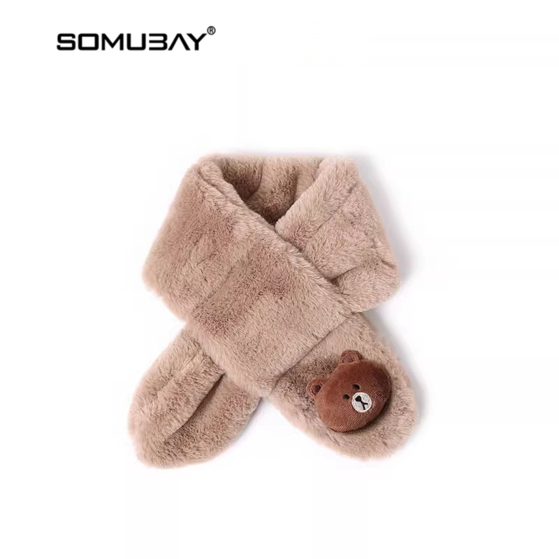 儿童围巾2024新款秋冬季交叉围脖男女童宝宝毛绒保暖可爱卡通脖套,童装/婴儿装/亲子装,围巾,淘宝优惠券,粉丝福利购,淘宝优惠卷