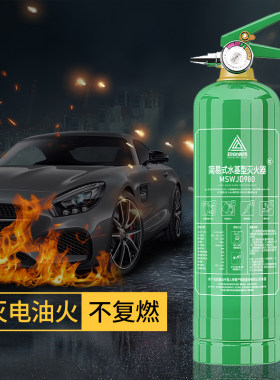 车载水基灭火器车用家庭轿车小型可携式家用私家车年检认证消防器