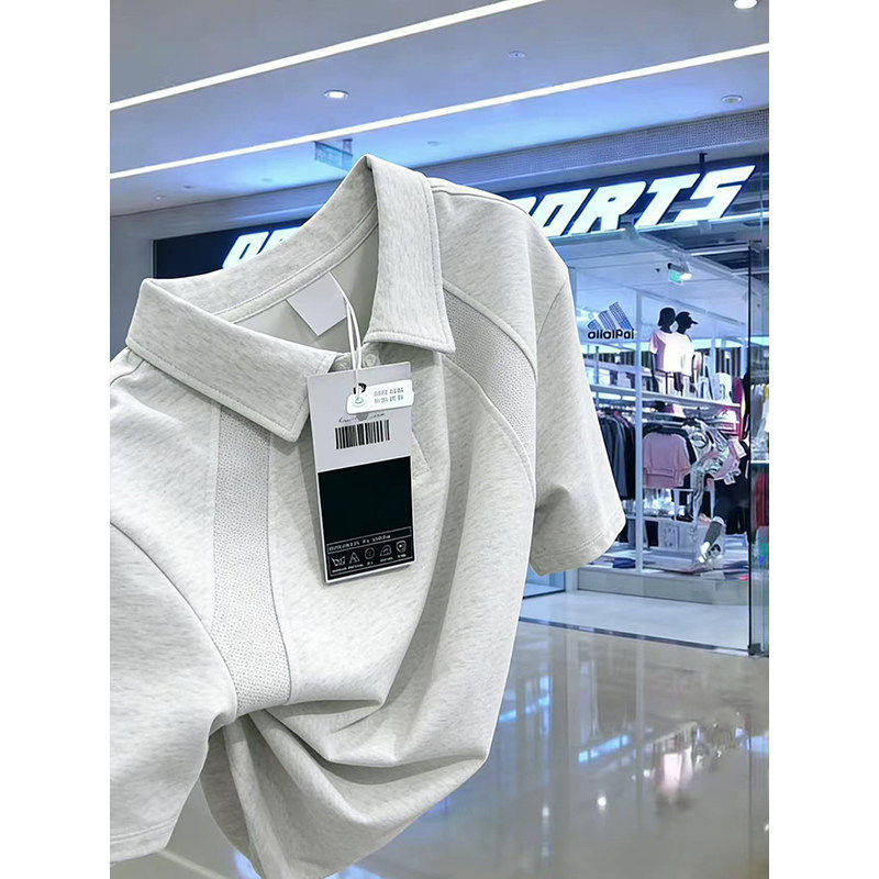 美式解构POLO衫短袖男款夏季重磅翻领正肩T恤cleanfit休闲半袖潮