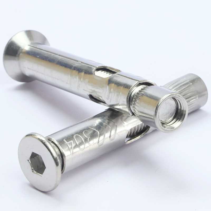 304不锈钢沉头内六角内爆膨胀螺丝平头内六角拉爆膨胀螺栓M8/M10