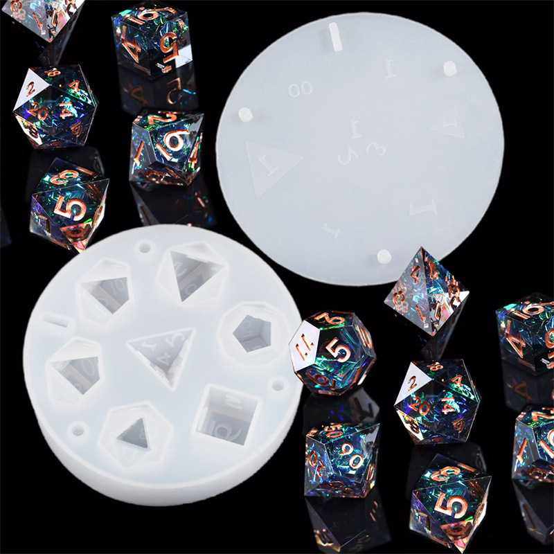 滴胶diy骰子硅胶模具钥匙扣挂件跑团桌游多面体骰子模具热销,模玩/动漫/周边/娃圈三坑/桌游,桌游配件/卡套/保护膜,淘宝优惠券,粉丝福利购,淘宝优惠卷