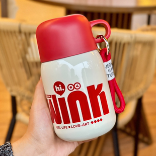 保温杯女生高颜值学生2025新款 水杯儿童上学可爱迷你便携小巧杯子