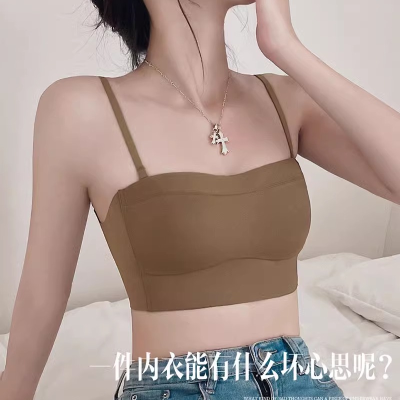 古妃性感无钢圈美背抹胸无痕内衣