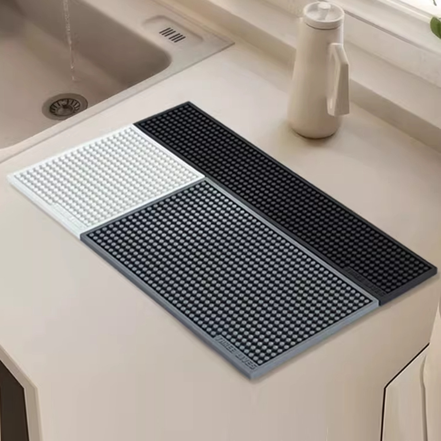 滤水垫咖啡吧台厨房台面沥水垫硅胶防滑隔热垫长条多功能压粉垫,餐饮具,配套器具,淘宝优惠券,粉丝福利购,淘宝优惠卷