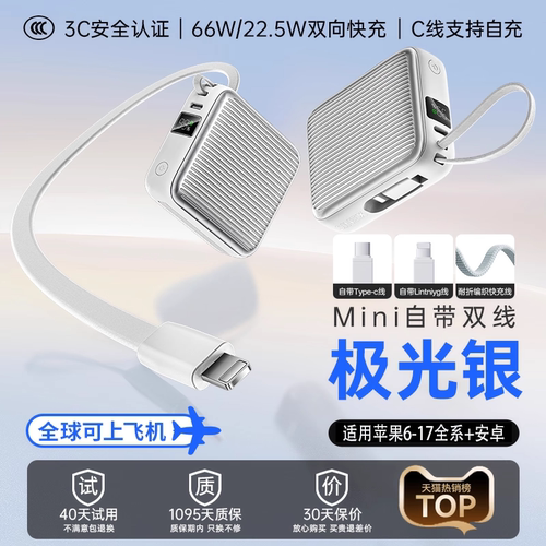 【国家3c认证可上飞机】SINEX星奈斯2025新款充电宝20000毫安大容量PD快充小巧便携适用苹果17可上飞机高铁