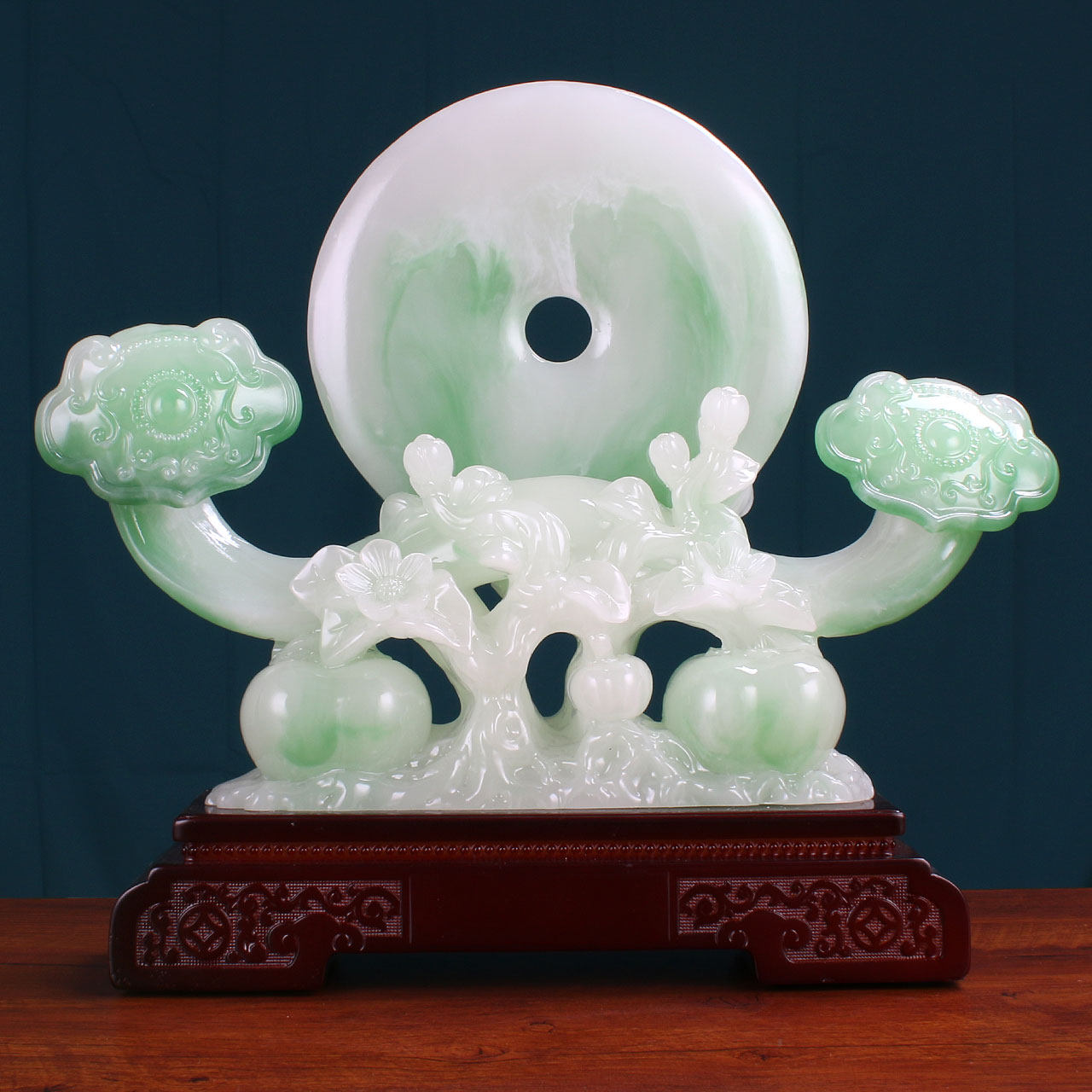 乔迁送礼如意平安扣摆件新居入住客厅装饰品玄关酒柜电视柜摆设