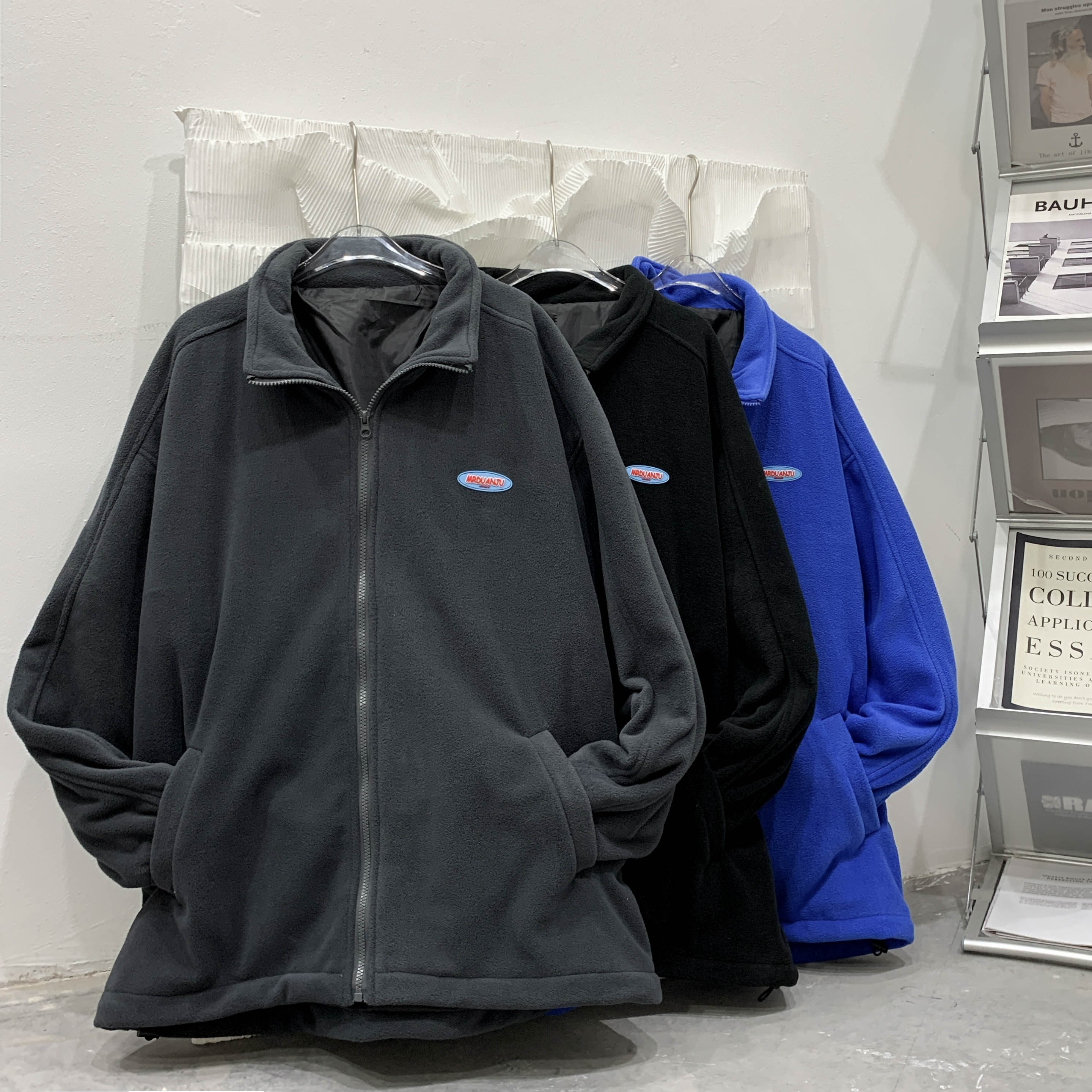 冬季羊羔绒棉衣男女同穿外套宽松加厚加绒棉服F387-P85,男装棉衣,星座617A-1（原B318A）