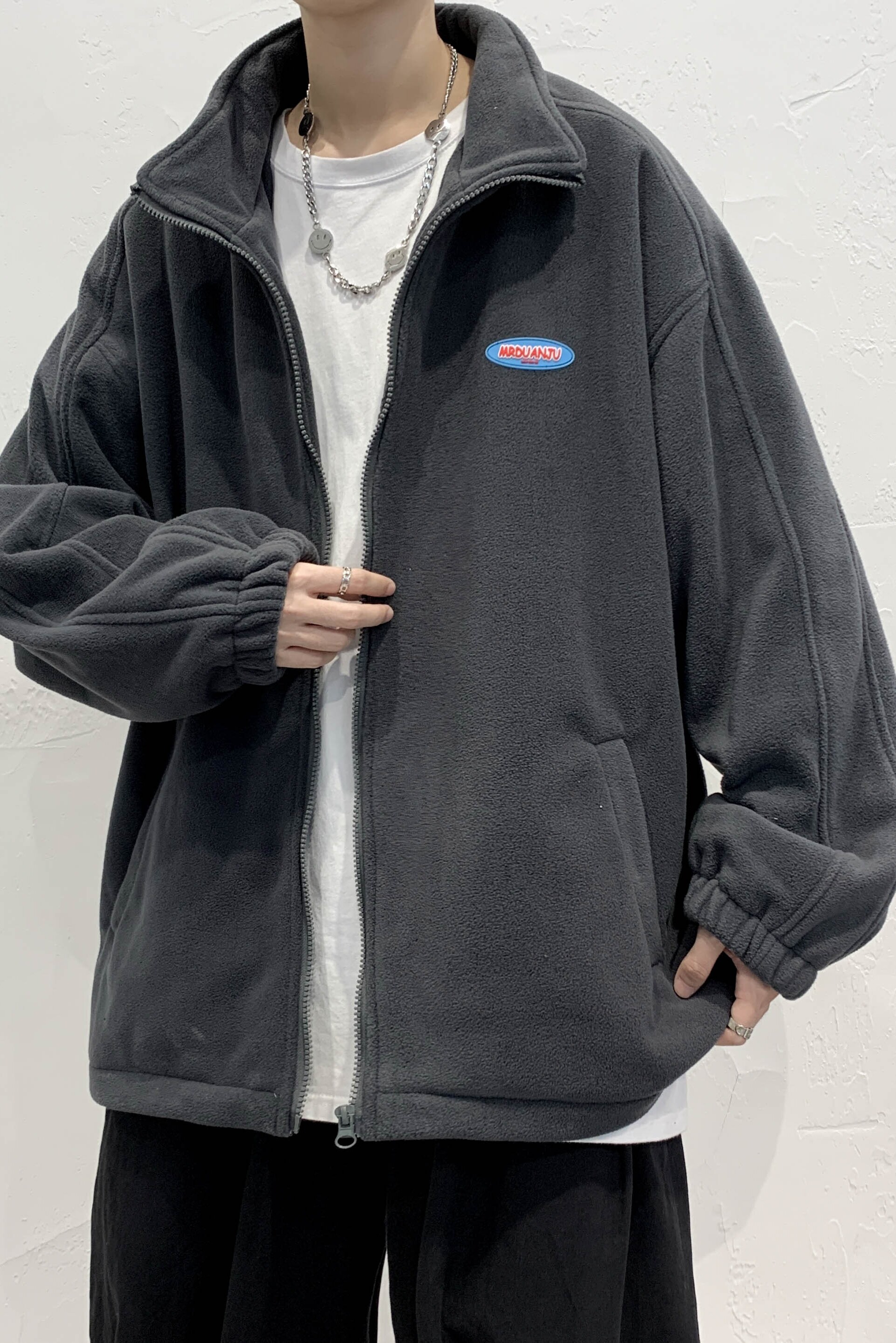 冬季羊羔绒棉衣男女同穿外套宽松加厚加绒棉服F387-P85,男装棉衣,星座617A-1（原B318A）
