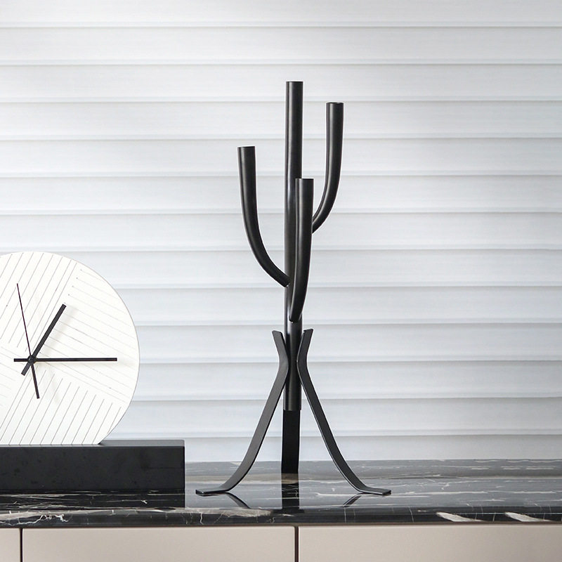 欧式中古风多头金属烛台摆件样板间酒店民宿艺术树枝造型软装饰品,金属材料及制品,其他金属制品,淘宝优惠券,粉丝福利购,淘宝优惠卷