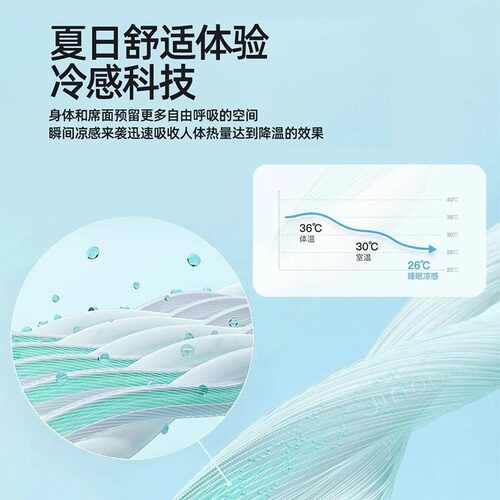 冰豆豆凉席a类母婴级冰丝席夏季2025新款空调席可机洗空调软席子