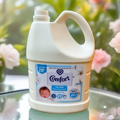 越南Comfort衣物柔顺剂 浓缩宝宝自然护理液3.6L护色持久留香