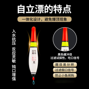 无铅自立漂纳米辣椒盘车漂急流溪流冲钓浮漂钓鱼漂鱼飘浅水漂短漂