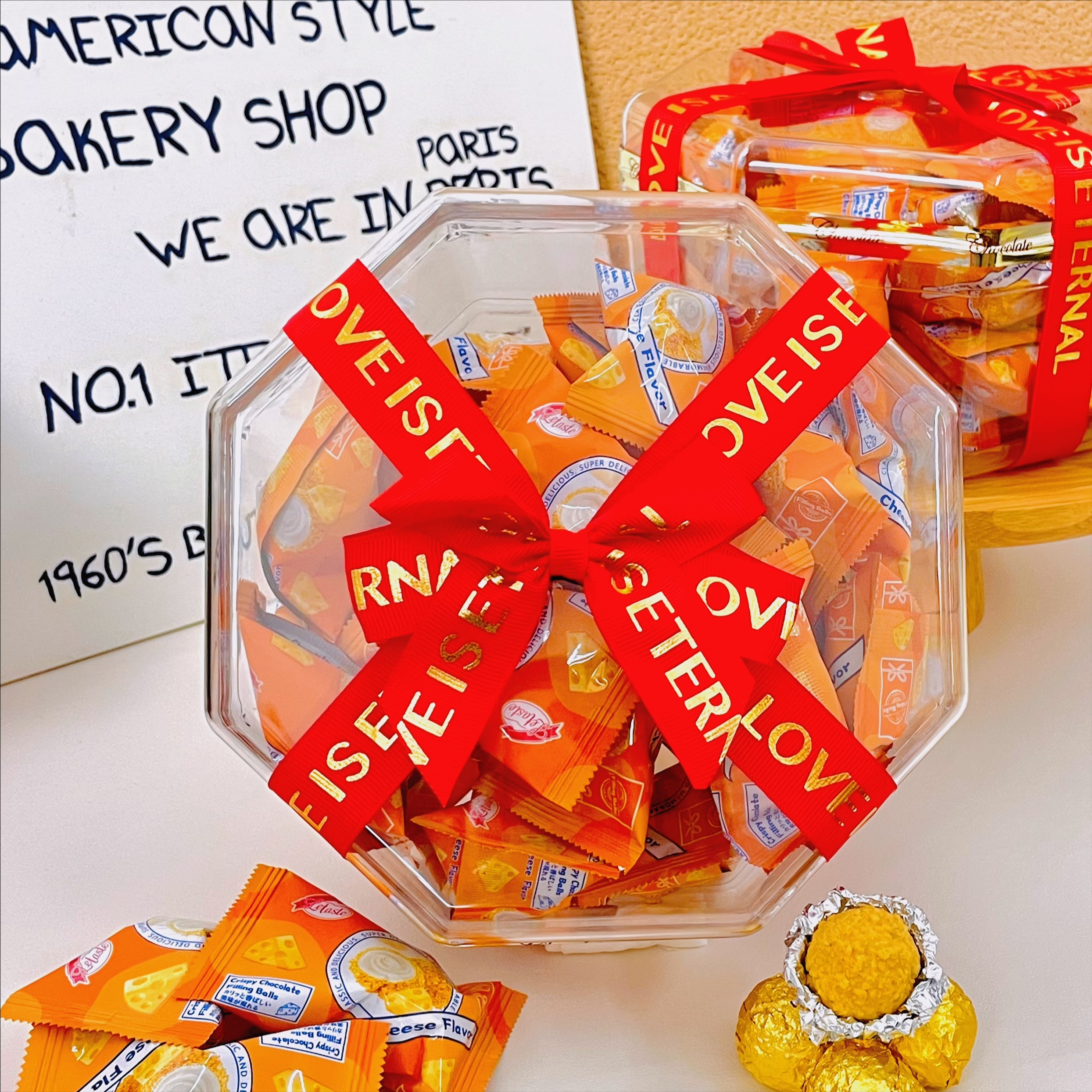 乐缇思巧克力夹心球芝士味草莓味巧克力曲奇经典味