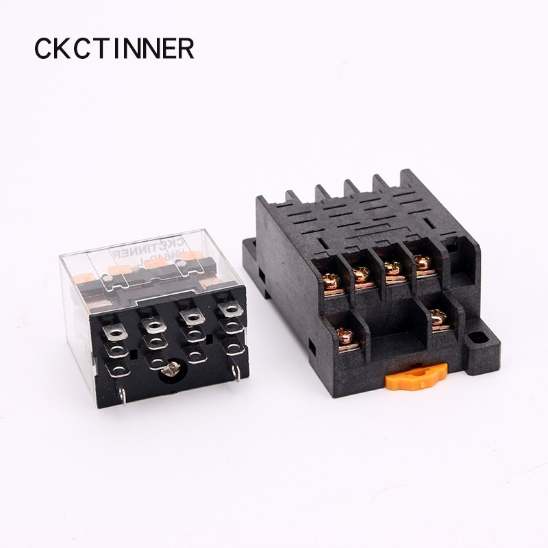 小型继电器电磁继电器AC220VDC24V HH52P/53P/54P/62P/63P银点