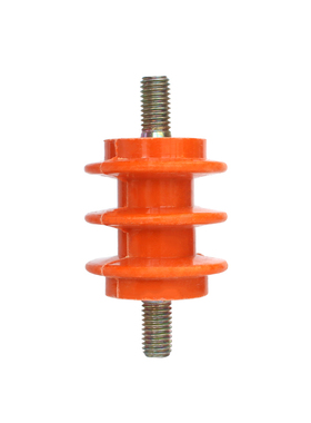 黄色波纹绝缘子低压配电柜箱绝缘座零地线排绝缘柱带螺杆螺母M6/8