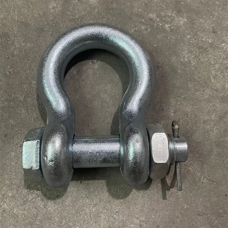 卡环u型环起重卸扣弓形D形美式卸扣国标高强度吊环卡扣带螺母吊扣