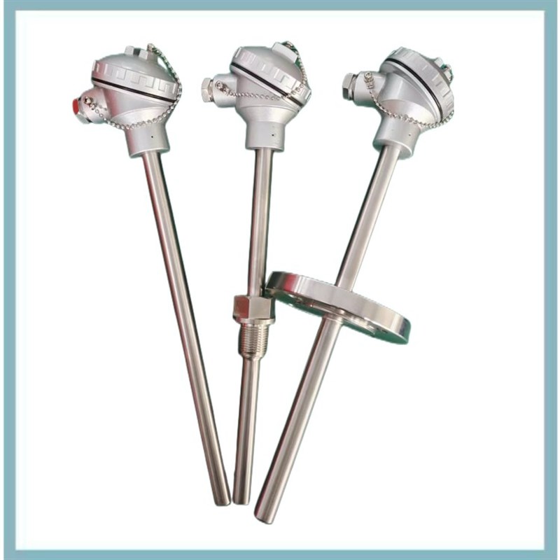 热电阻铠装热电偶一体化温度变送器K型PT100传感器WZP130/230/430