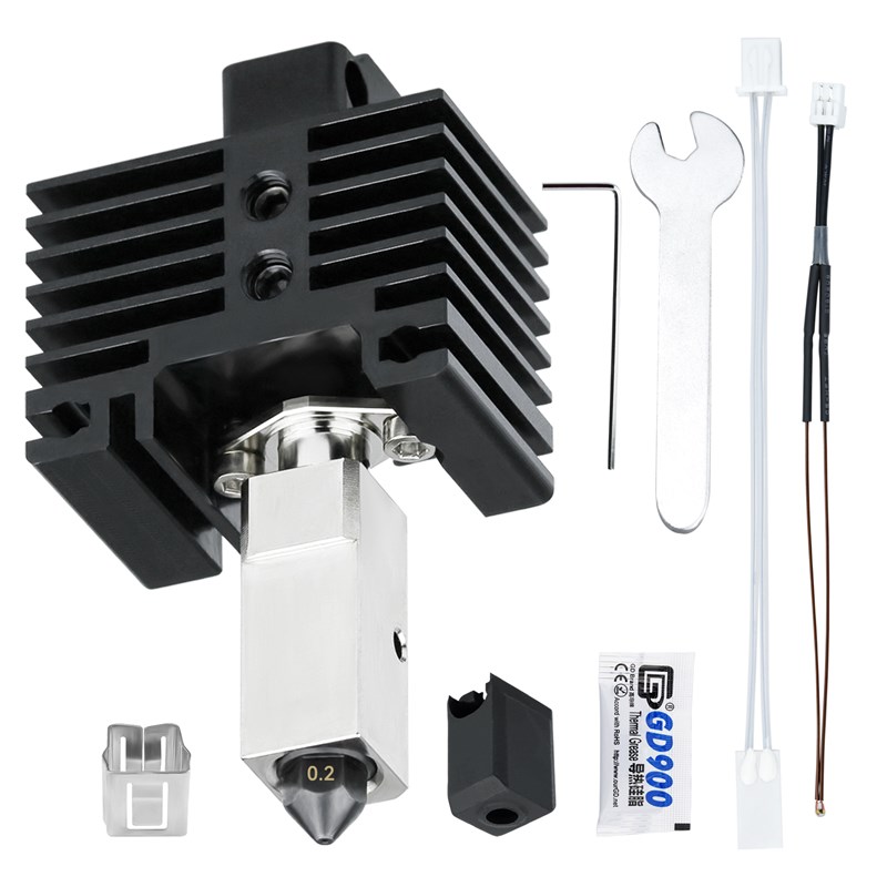 拓竹升级TZ2.0 Pro X1/P1挤出头热端硬化钢喷嘴组件3D打印机配件