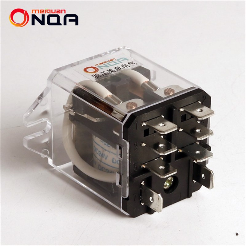 电磁继电器30F大功率12V直流24V交流220V小型两开两闭8脚中间开关