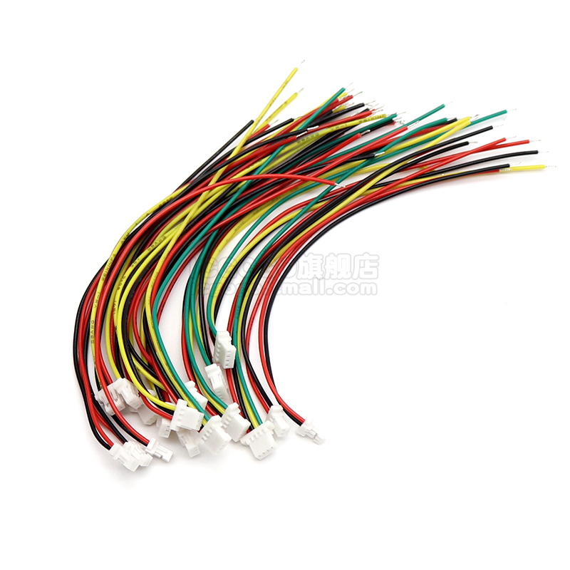 SH1.0mm电子线2P/3/4/5/6/7/8/9/10P 单头 双头端子线连接线10CM