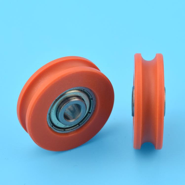 U凹槽轮家具滑轮过线导轮
