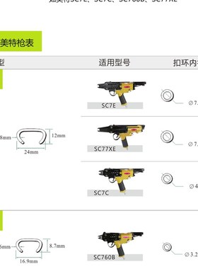 不锈钢SC7E气动钉枪SC7C型SC760B小C17钉座椅养殖笼假山沙发大C24