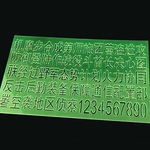 战凯合成汉字尺 题头汉字尺 标图题头字尺 指挥尺