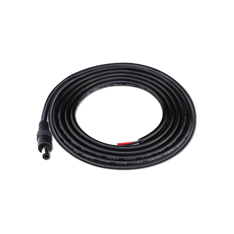 加粗铜0.75/1平方DC5525兼容监控电源线 2.1公母头12V10A电池dc线