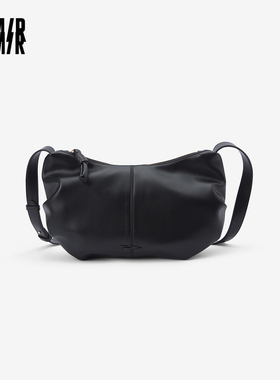 森马包包斜挎包女2024新款复古褶皱云朵包简约气质单肩包休闲女包