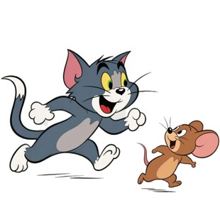 汤姆杰瑞贴纸电脑桌行李箱墙贴卧室墙面遮丑自粘防水贴纸