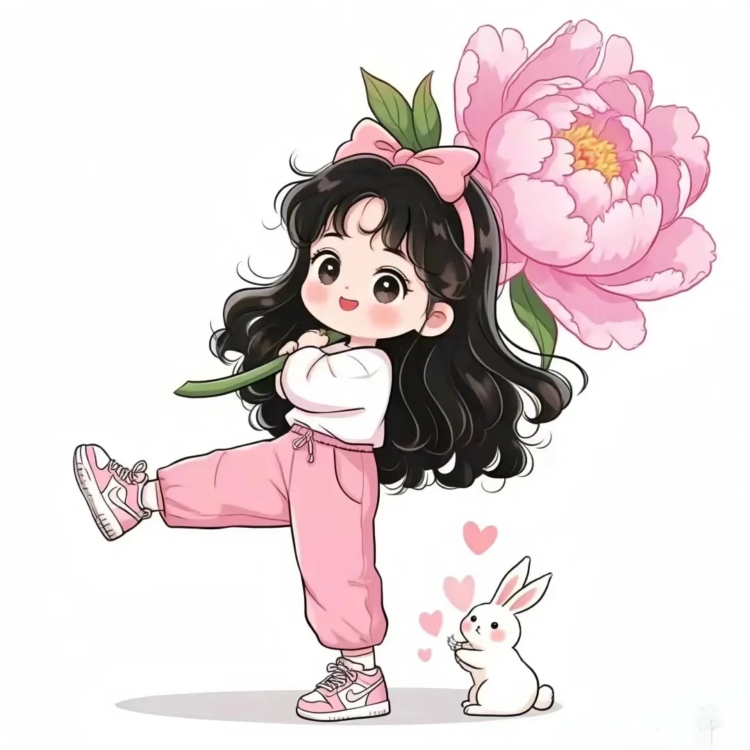 花朵小女孩玩贴纸电动车贴卧室墙面遮丑自粘防水贴纸
