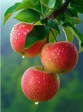 平安新款苹果图案装饰画自粘贴画贴墙餐厅卫生间厨房冰箱橱柜防水