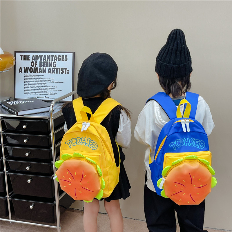 幼儿园双肩包个性汉堡包书包