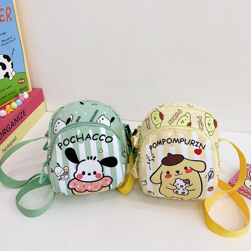 儿童胸包卡通库洛米可爱零钱包男女童斜挎包时尚百搭小女孩配饰包