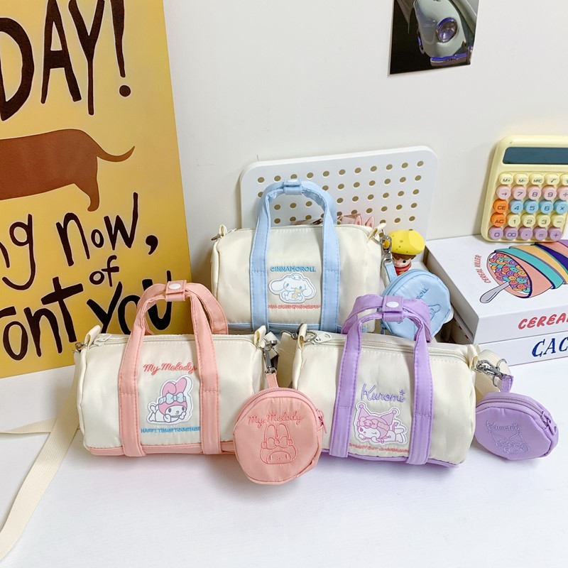 卡通帆布包日系休闲单肩手提托特包百搭简约学生上课手提包女包