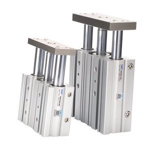 小型气动顶升阻挡TCM三轴三杆带导杆气缸MGPM12/16/25/32/20/4050