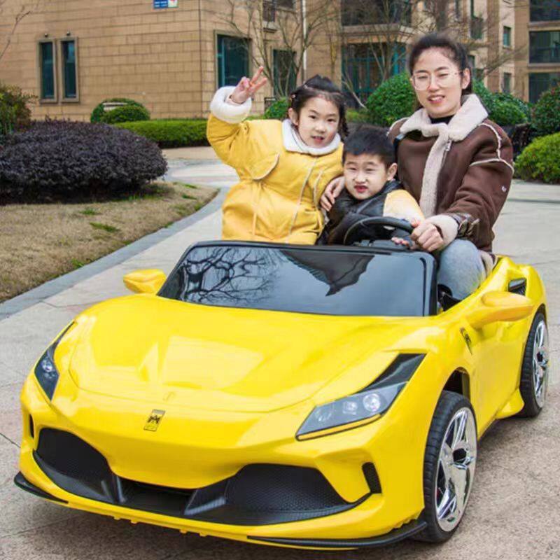 双人座儿童电动汽车四轮可坐大人小孩遥控超大号宝宝电动车玩具车