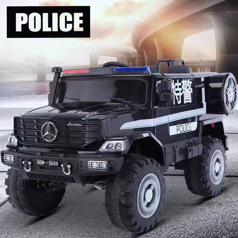 儿童电动车警车消防车可坐人遥控