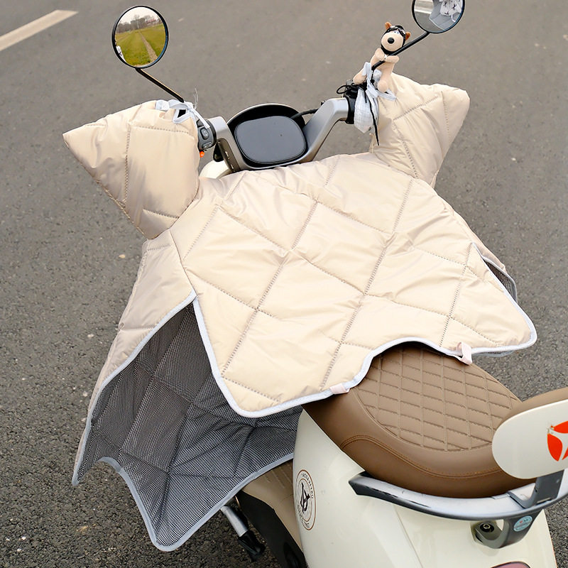 电动车四季防水防风挡风被