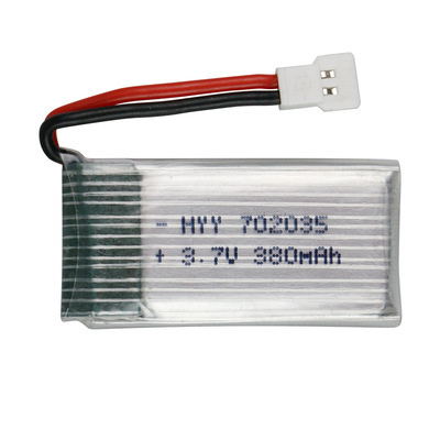 702035 3.7V 380mAh锂电池哈博森H107无人机迪飞达F180航模电池