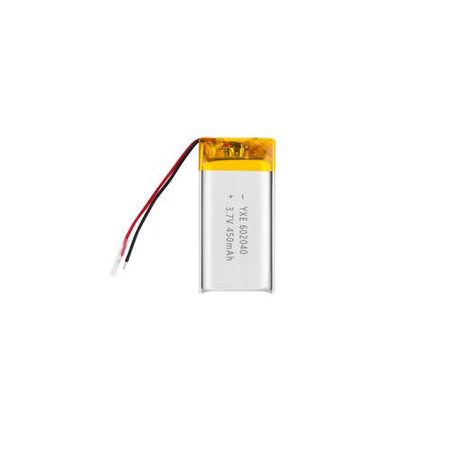 CE/IEC认证602040聚合物锂电池电芯450mah3.7V橱柜灯软包锂电池